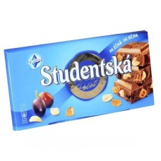 Шоколад молочный с изюмом и арахисом Studentska, 180 гр