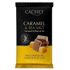 Шоколад молочный с соленой карамелью Cachet, 300 гр